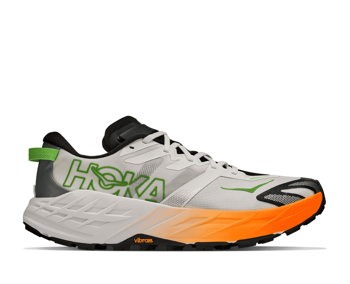 HOKA Men's Speedgoat 7 - FROST / NEON TANGERINE