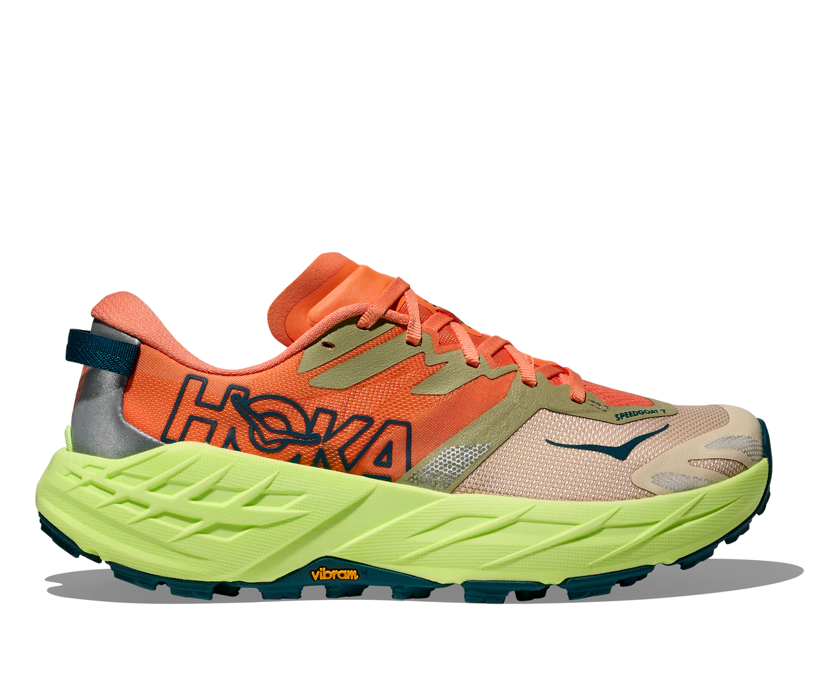 HOKA Women's Speedgoat 7 - PERSIMMON / NEON YUZU
