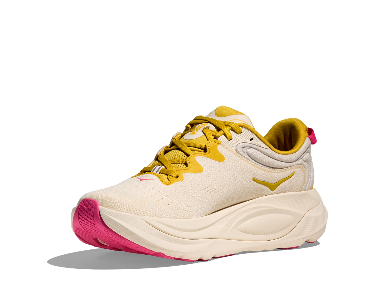 HOKA Women's Gaviota 6 - BIRCH / YELLOW GOLD