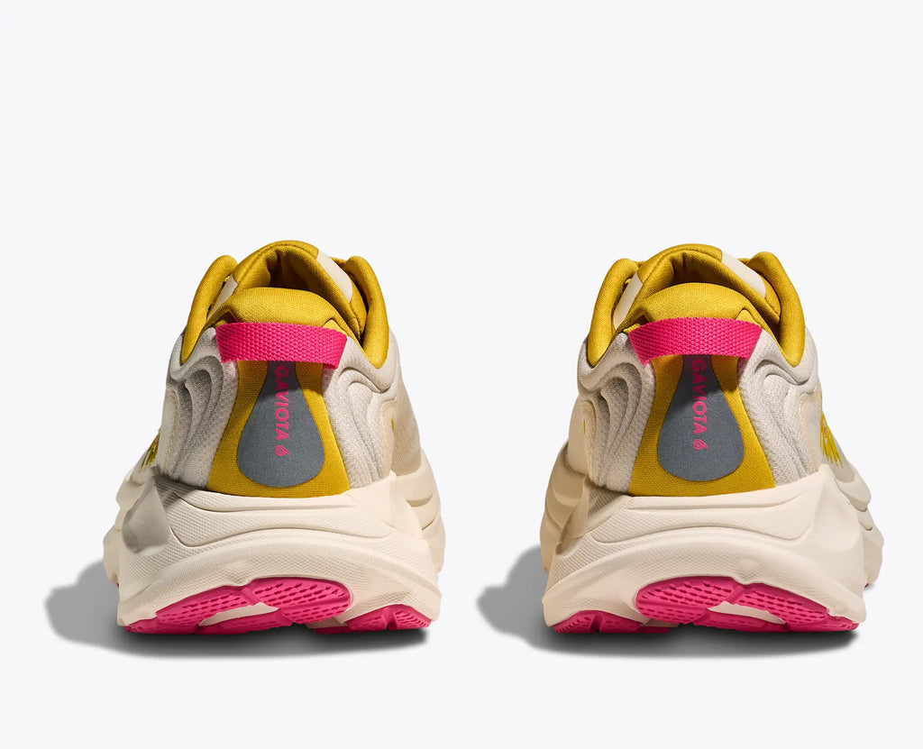 HOKA Women's Gaviota 6 - BIRCH / YELLOW GOLD (Wide)
