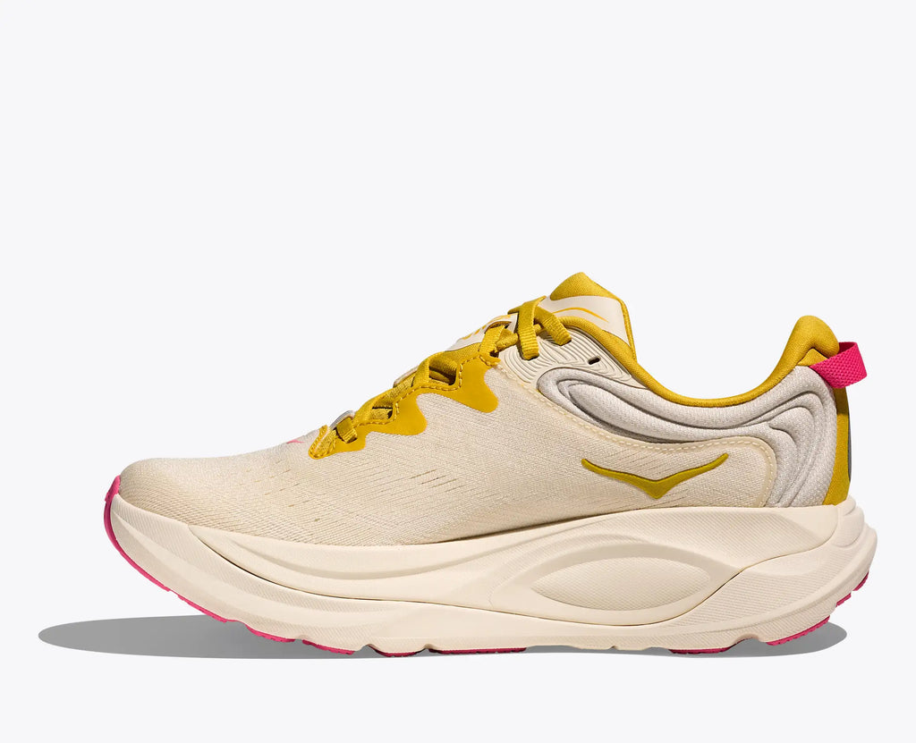 HOKA Women's Gaviota 6 - BIRCH / YELLOW GOLD (Wide)