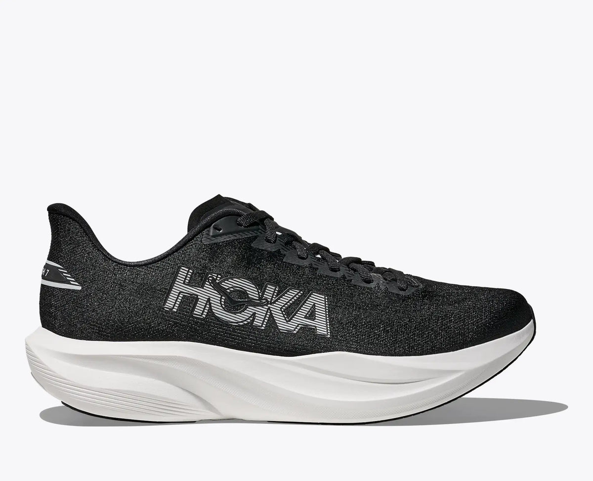 HOKA Women's Mach 7 - BLACK / WHITE (Wide)