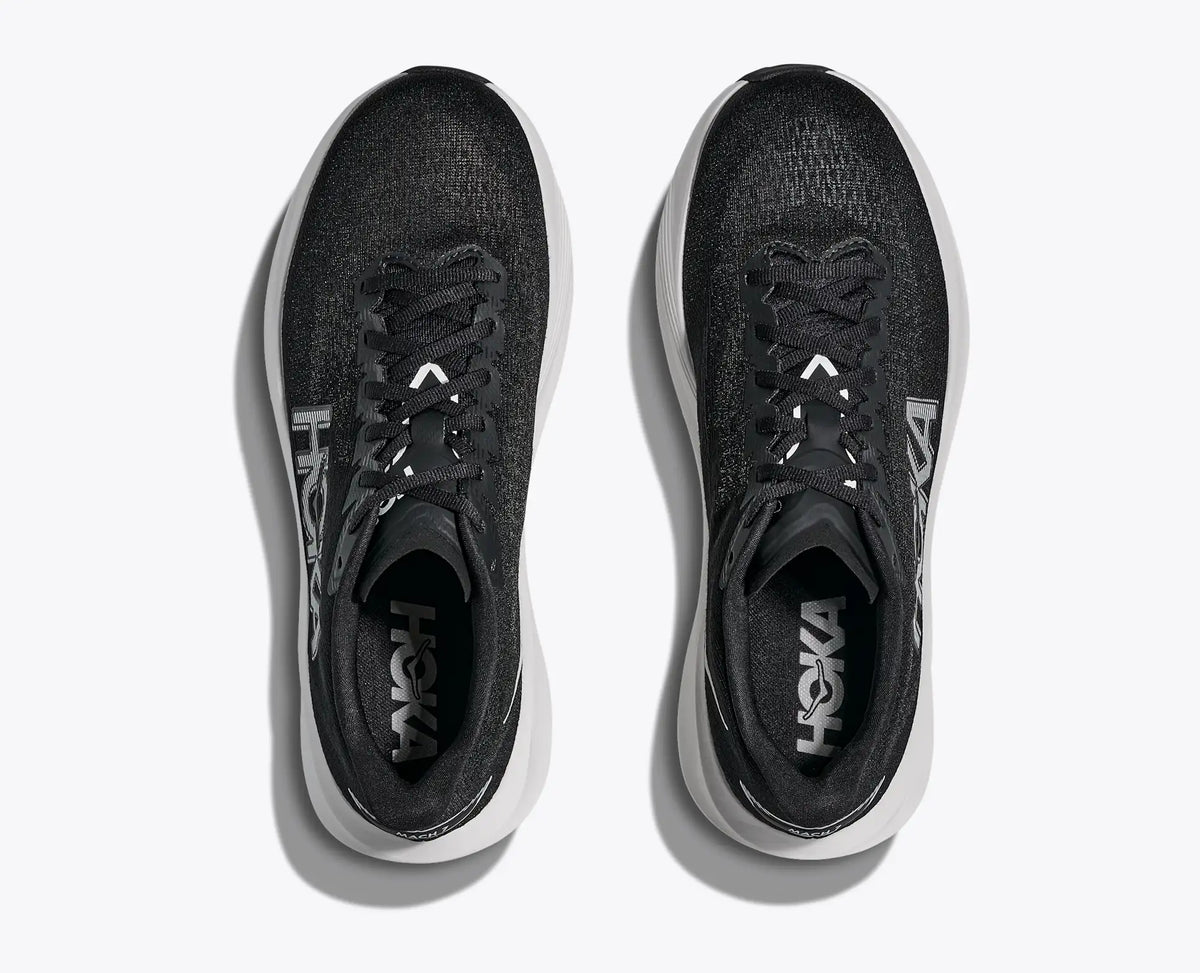 HOKA Women's Mach 7 - BLACK / WHITE