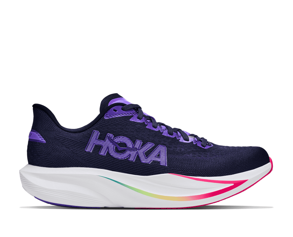 HOKA Women's Mach 7 - CARBON BLACK / COSMIC PURPLE