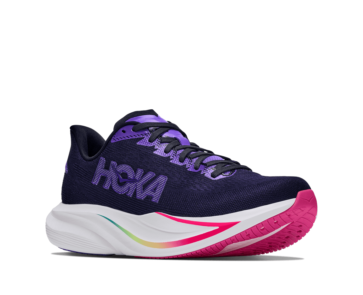 HOKA Women's Mach 7 - CARBON BLACK / COSMIC PURPLE