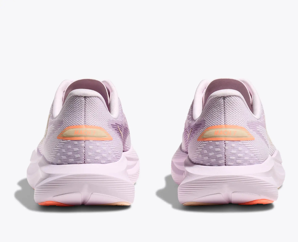 HOKA Women's Mach 7 - LILAC CREAM / TANGERINE GLOW