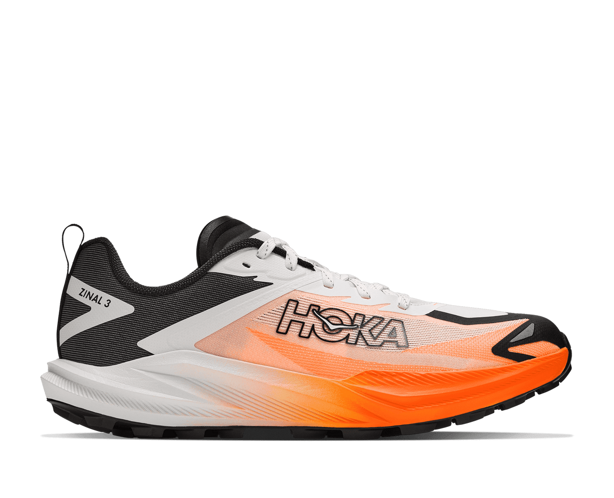 HOKA Men's Zinal 3 - FROST / NEON TANGERINE