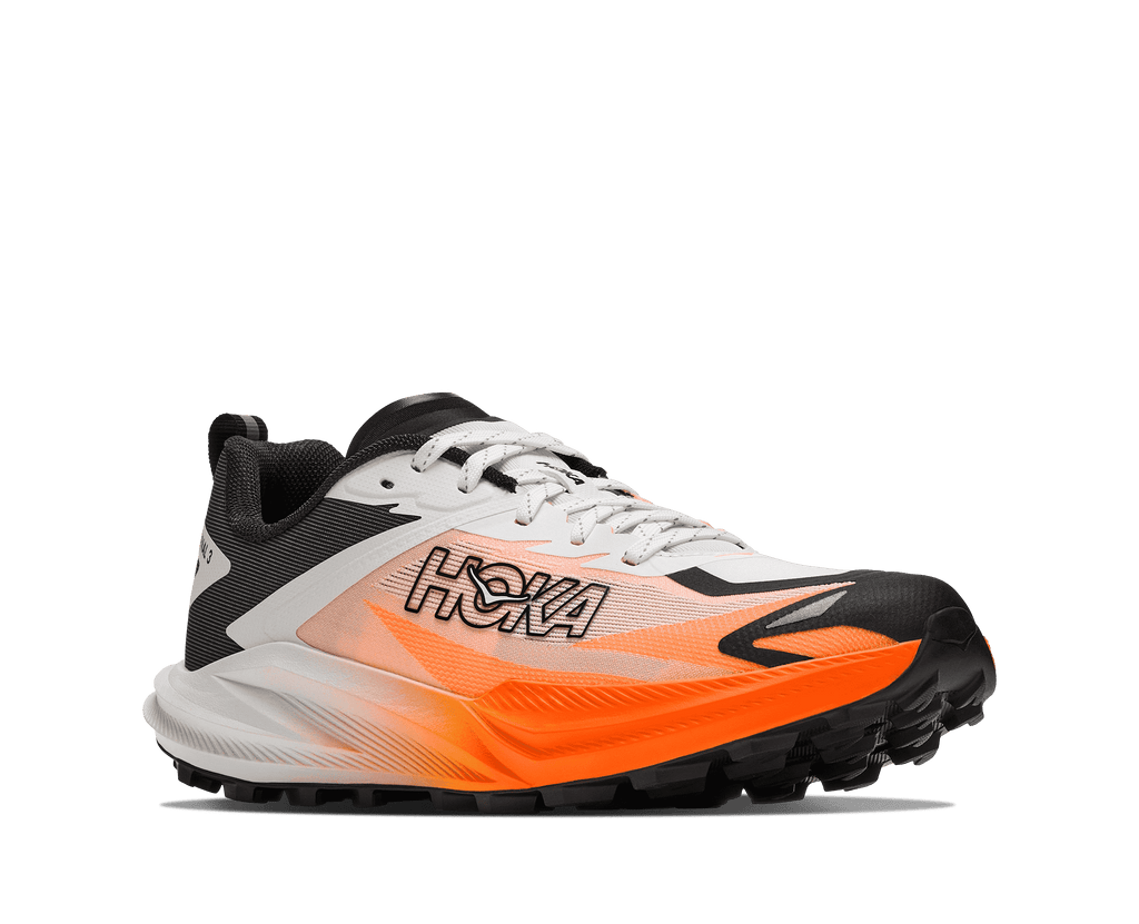 HOKA Men's Zinal 3 - FROST / NEON TANGERINE