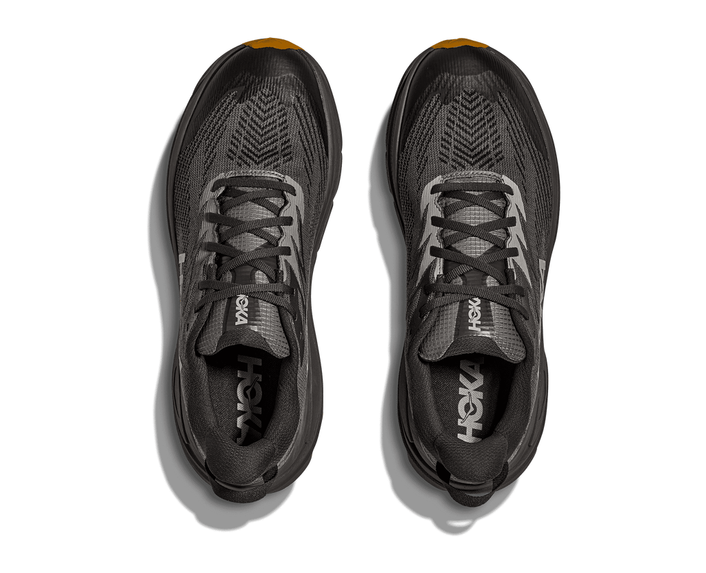 HOKA Men's Challenger 8 GTX - ASPHALT GREY / VARSITY YELLOW