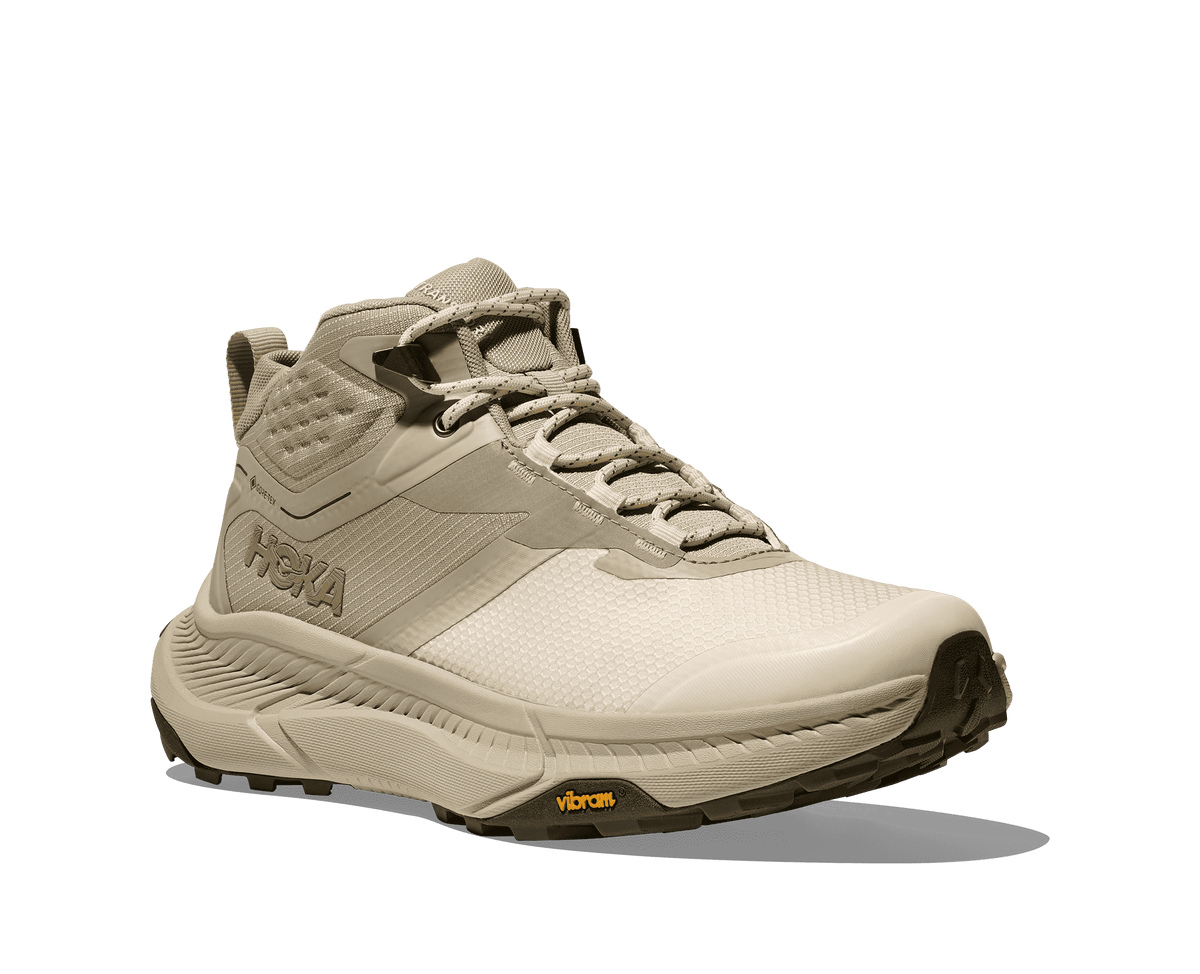 HOKA Women's Transport Hike GTX - OYSTER MUSHROOM / VINTAGE YELLOW