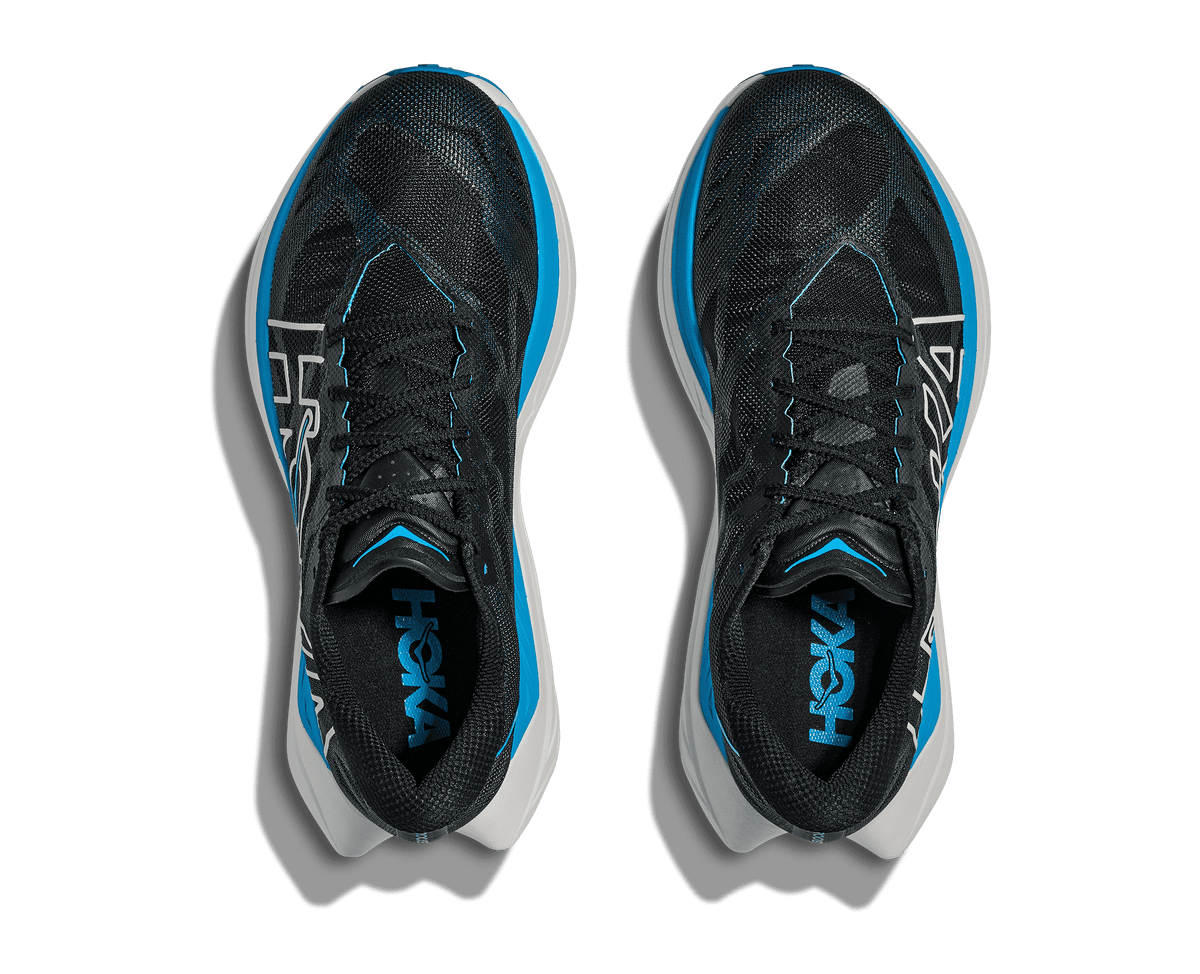 HOKA Women's Rocket X Trail - BLACK / SKYWARD BLUE
