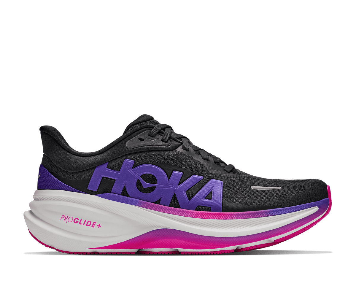 HOKA Women's Clifton Pro - CARBON BLACK / COSMIC PURPLE