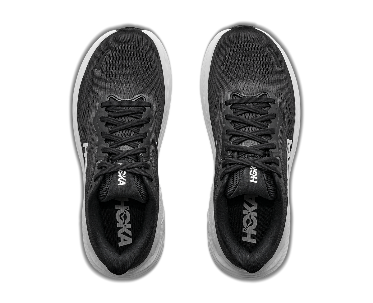 HOKA Men's CLIFTON 11 - BLACK / WHITE
