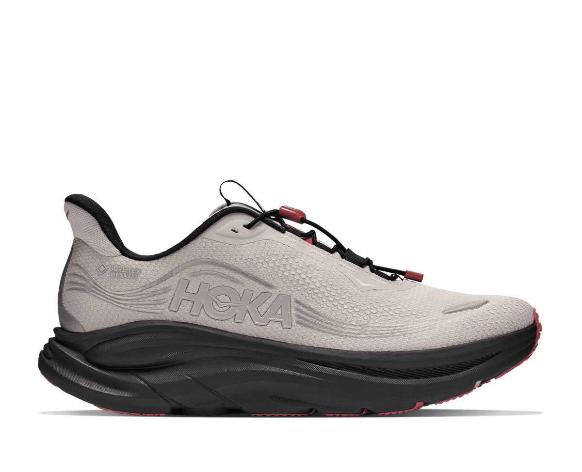 HOKA Men's Clifton 11 GTX - RIVER ROCK GREY / CARBON BLACK