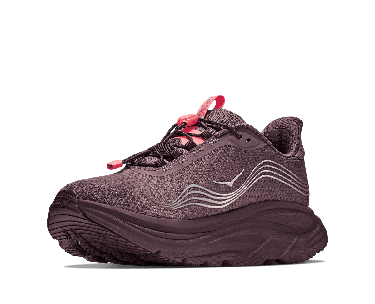HOKA Women's Clifton 11 GTX - SMOKY QUARTZ / DEEP MAUVE