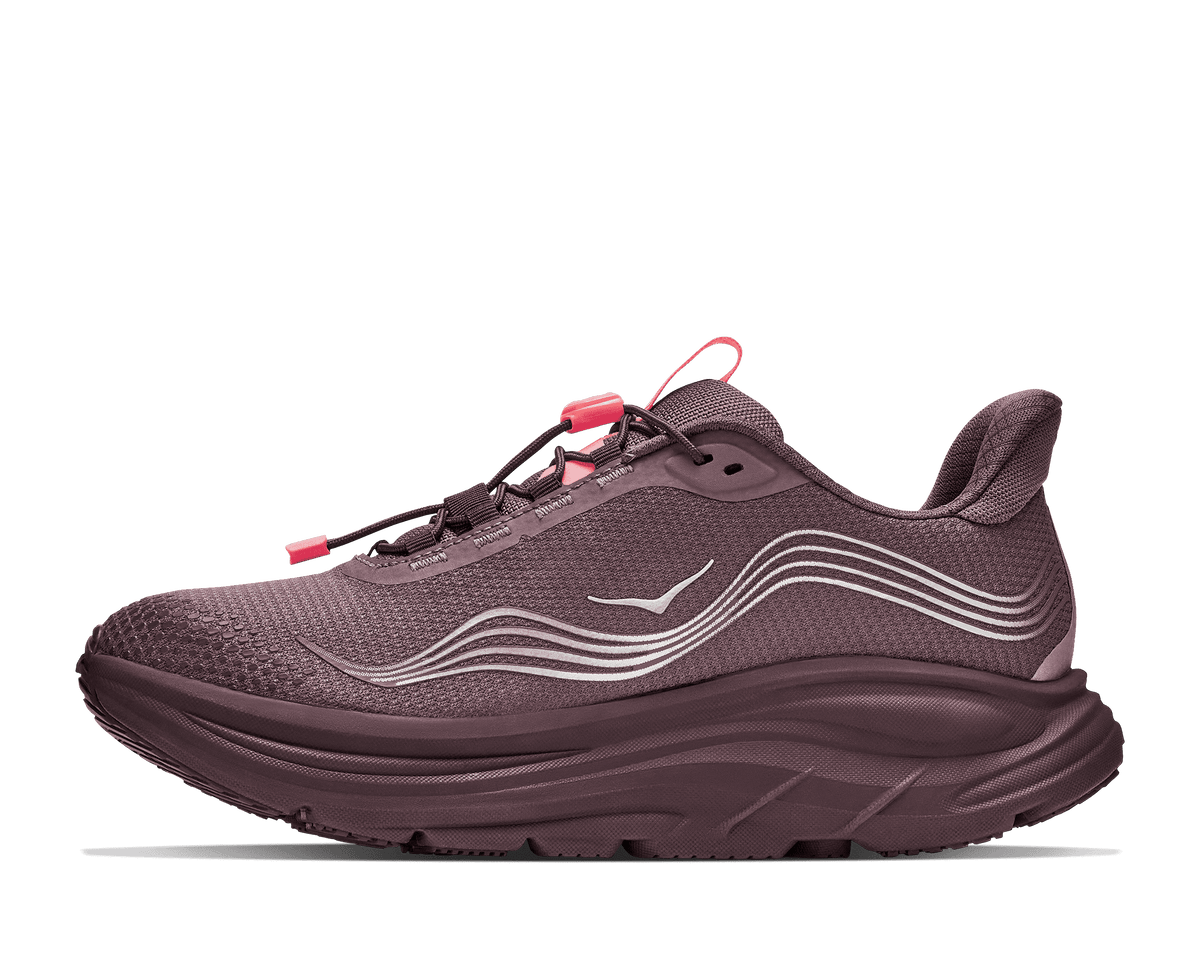HOKA Women's Clifton 11 GTX - SMOKY QUARTZ / DEEP MAUVE
