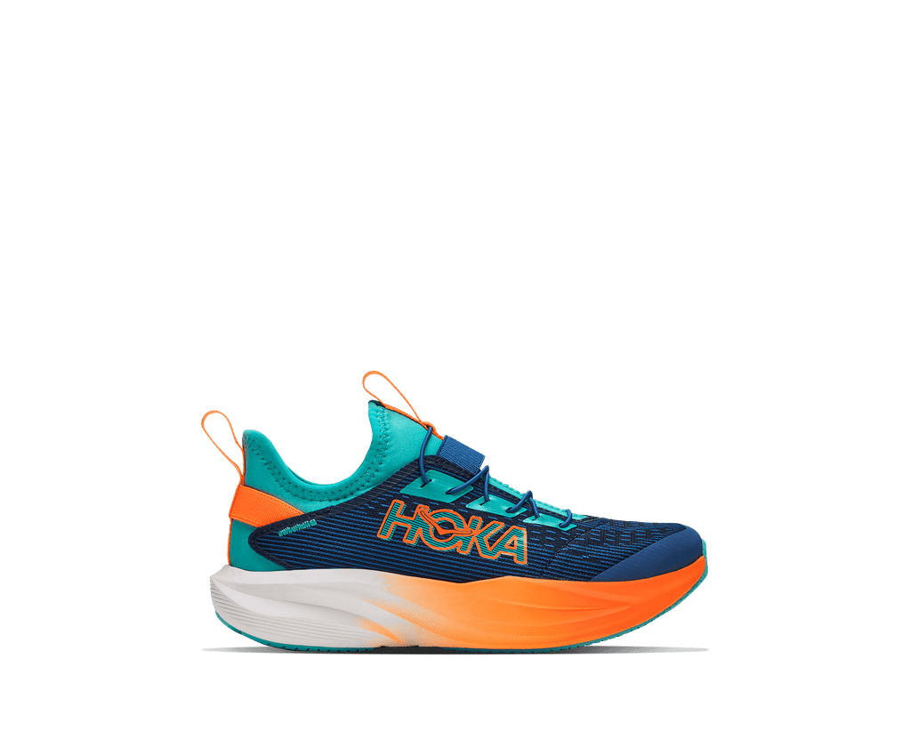 HOKA Unisex Mach 7 - NIGHT GLOW BLUE / NEON TANGERINE