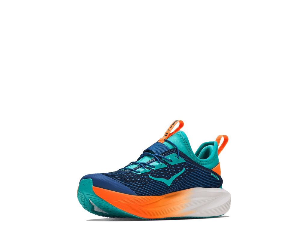 HOKA Unisex Mach 7 - NIGHT GLOW BLUE / NEON TANGERINE