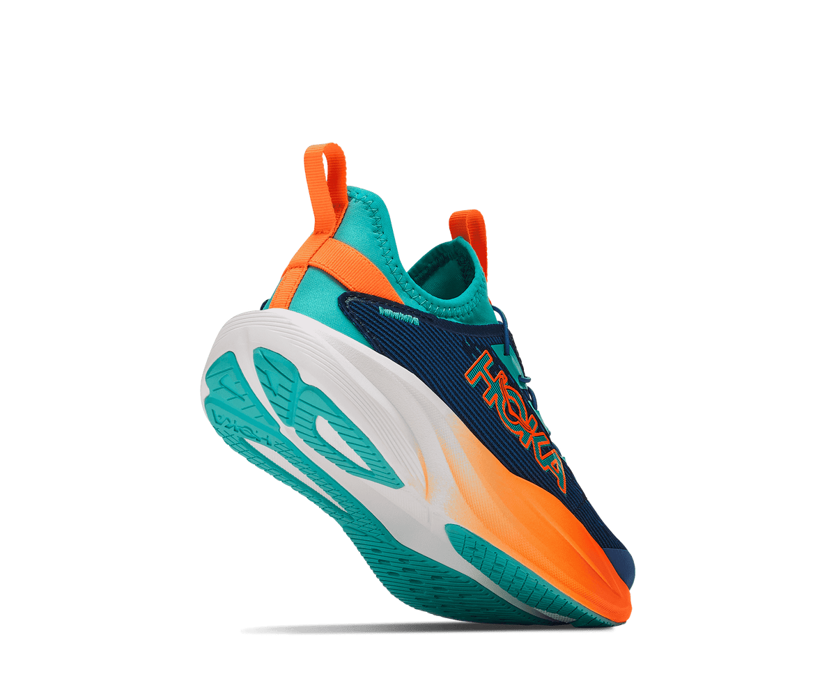 HOKA Unisex Mach 7 - NIGHT GLOW BLUE / NEON TANGERINE