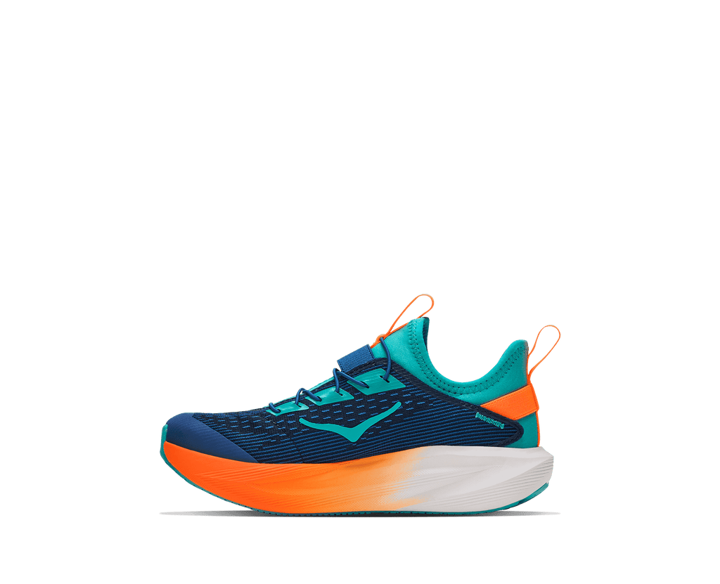 HOKA Unisex Mach 7 - NIGHT GLOW BLUE / NEON TANGERINE