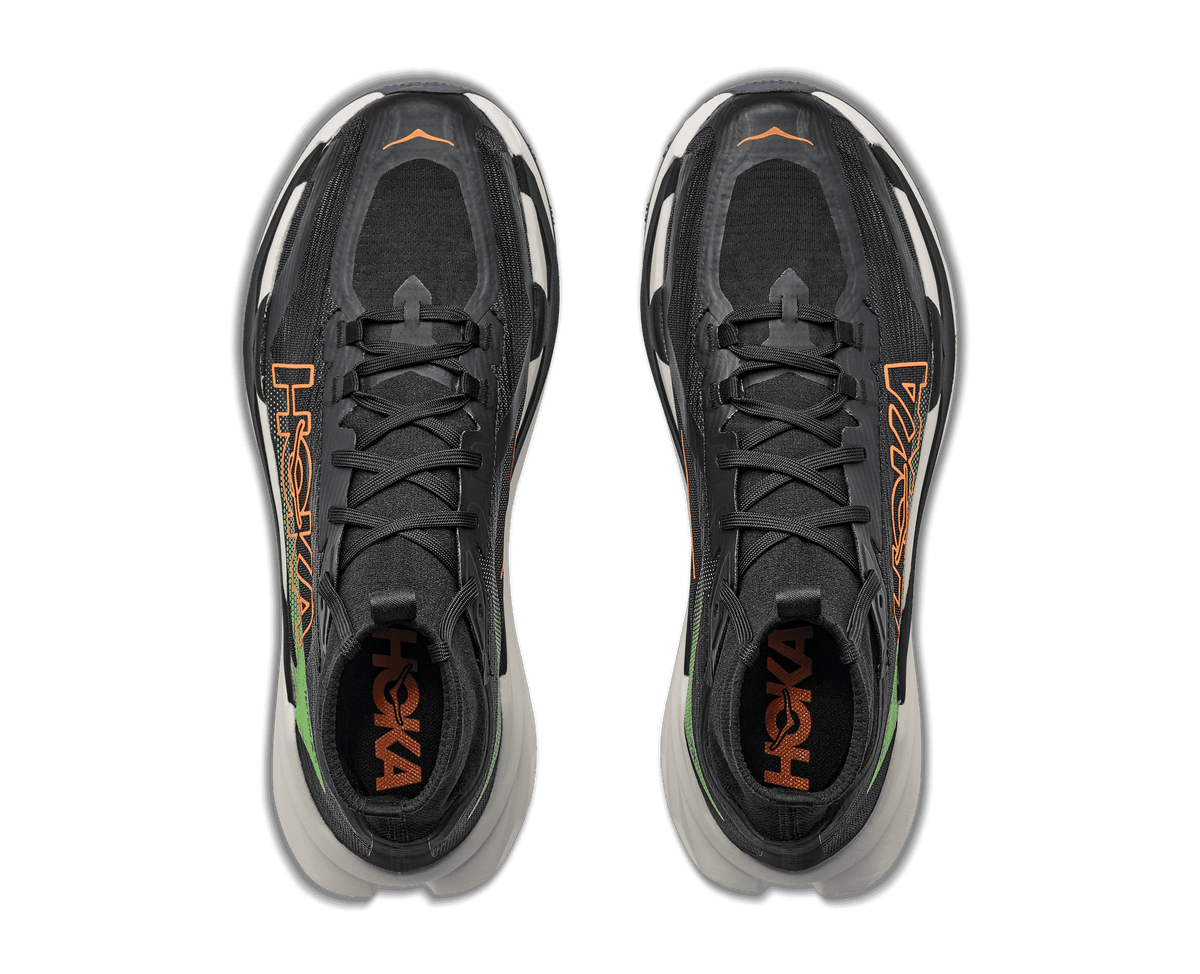 HOKA Men's Tecton X 4 - BLACK / NEON GREEN