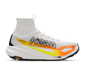 HOKA Women's Tecton X 4 - FROST / NEON TANGERINE