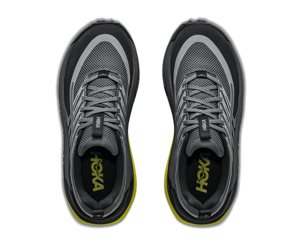 HOKA Men's Stinson 8 - BLACK / HOKA CITRUS