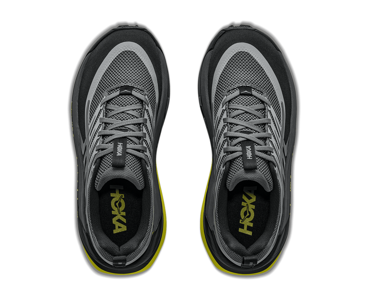 HOKA Men's Stinson 8 - BLACK / HOKA CITRUS
