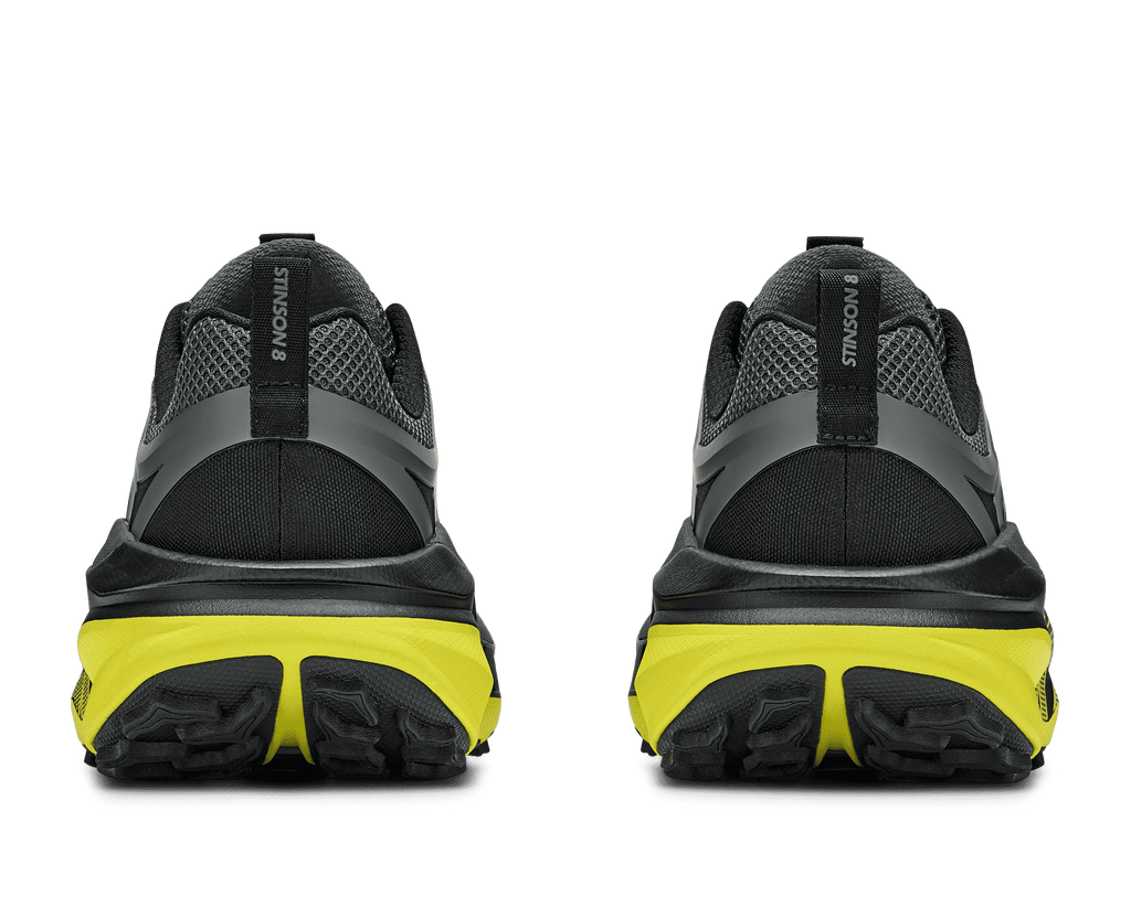 HOKA Men's Stinson 8 - BLACK / HOKA CITRUS