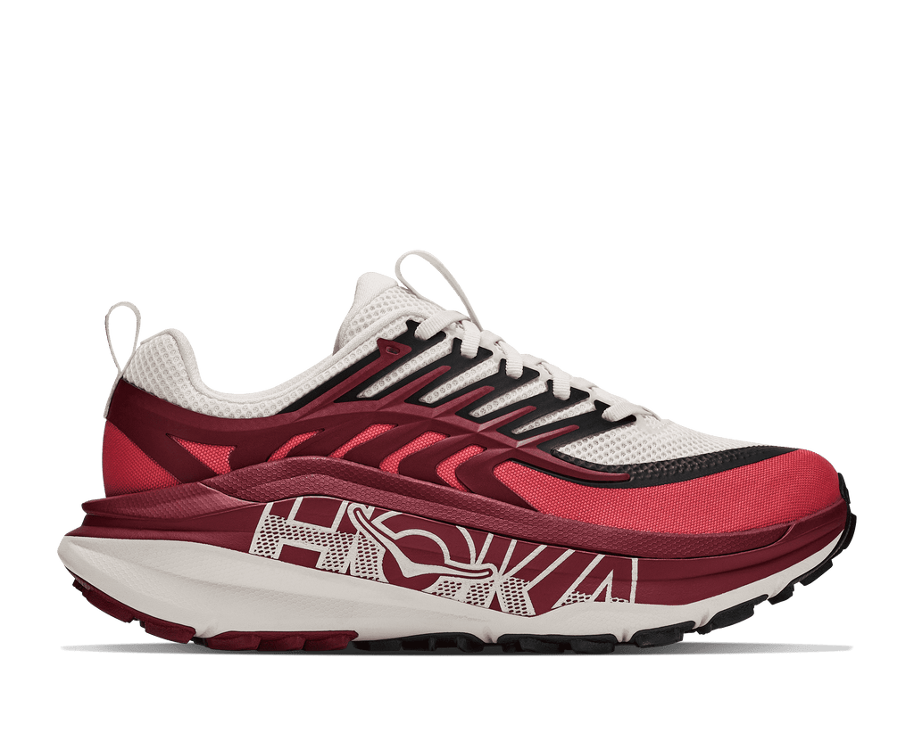 HOKA Women's Stinson 8 - ALABASTER / VARSITY BURGUNDY