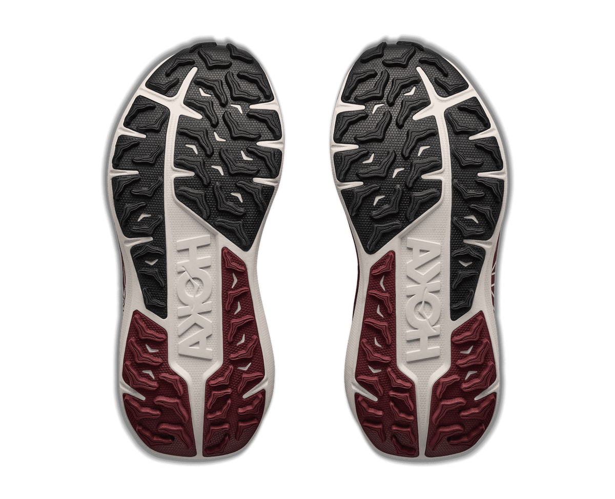 HOKA Women's Stinson 8 - ALABASTER / VARSITY BURGUNDY