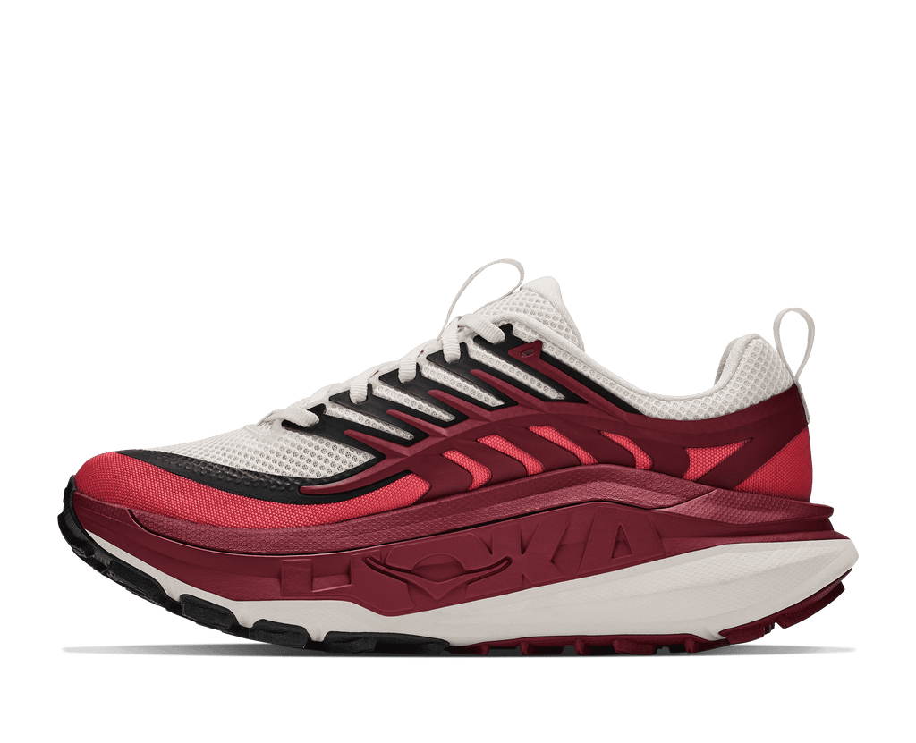 HOKA Women's Stinson 8 - ALABASTER / VARSITY BURGUNDY