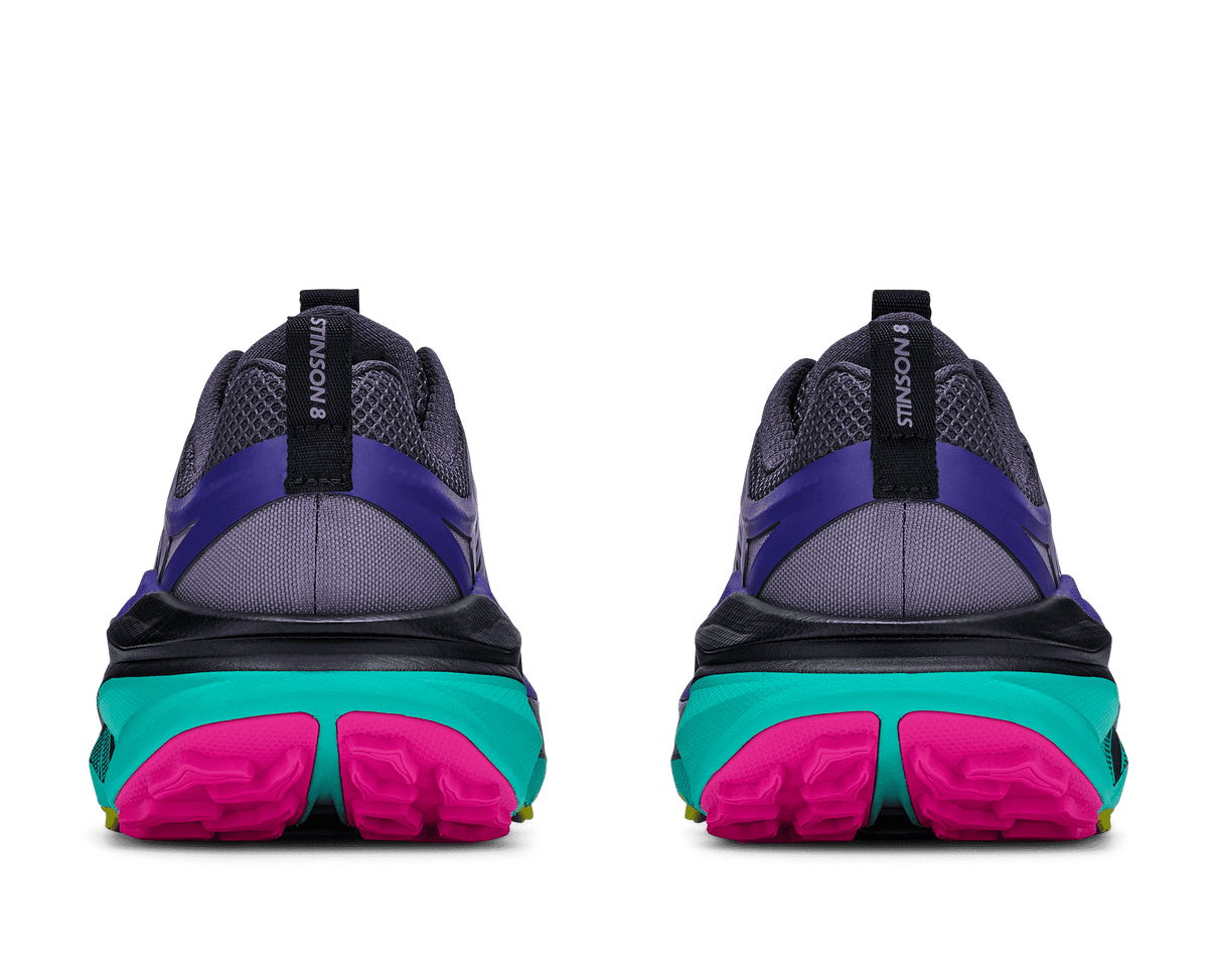 HOKA Women's Stinson 8 - SQUID INK / ELECTRIC AQUA