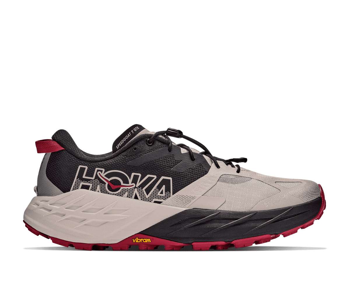HOKA Men's Speedgoat 7 - BLACK / RIVER ROCK GREY