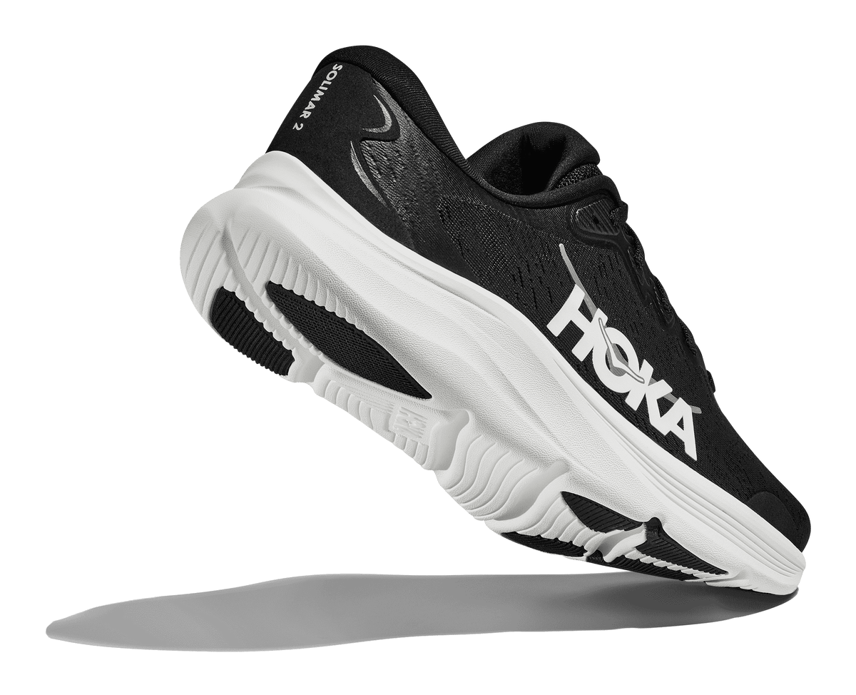 HOKA Men's Solimar 2 - BLACK / WHITE (Wide)