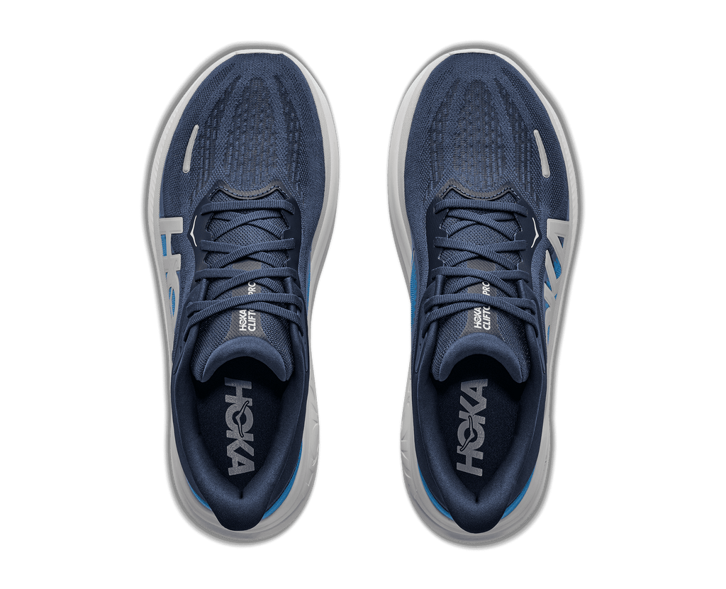 HOKA Men's Clifton Pro - VARSITY NAVY / SOFT COBALT (Wide)