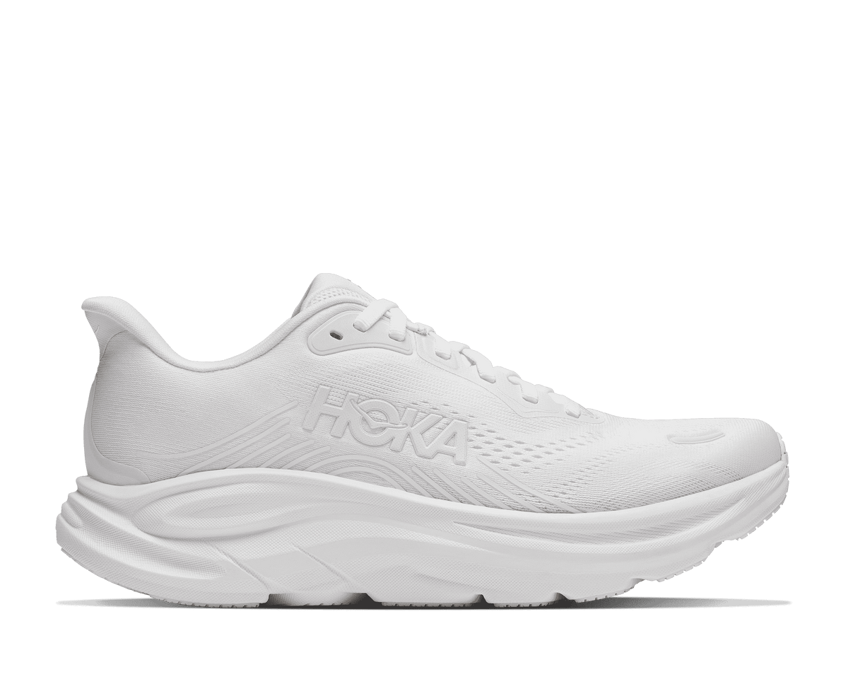 HOKA Men's Clifton 11 - WHITE / WHITE (Wide)