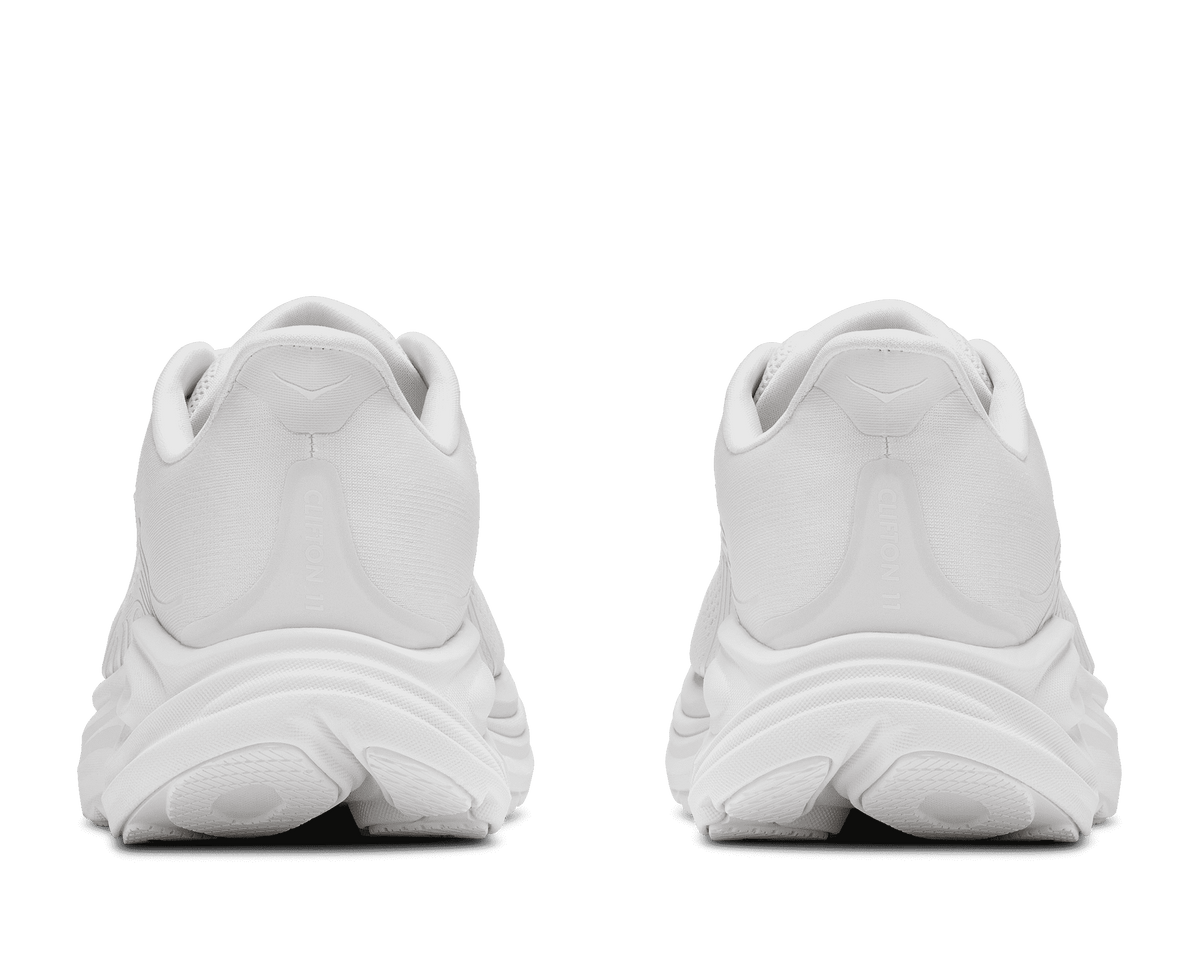 HOKA Men's Clifton 11 - WHITE / WHITE (Wide)