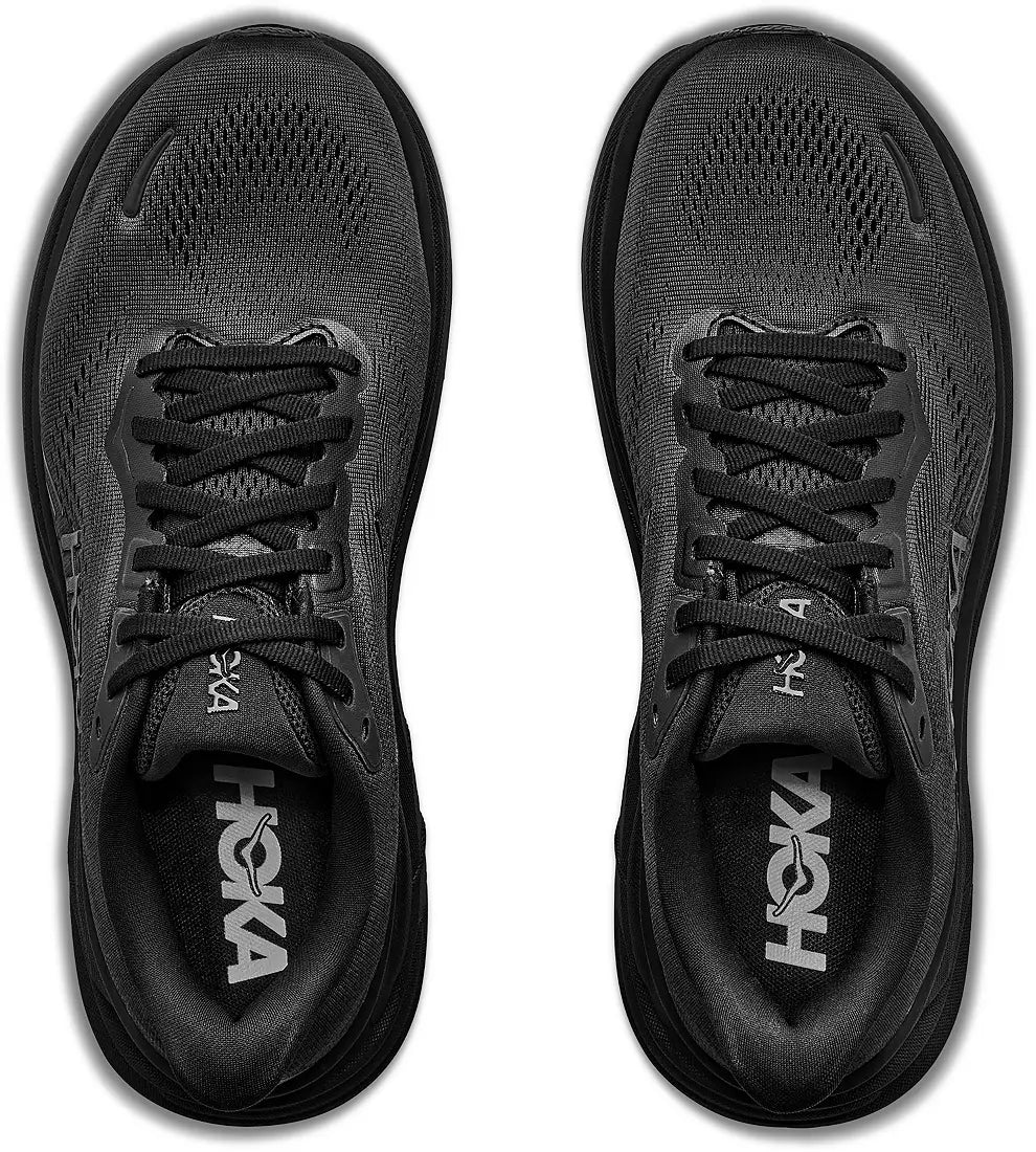 HOKA Women's CLIFTON 11 WIDE - BLACK / BLACK