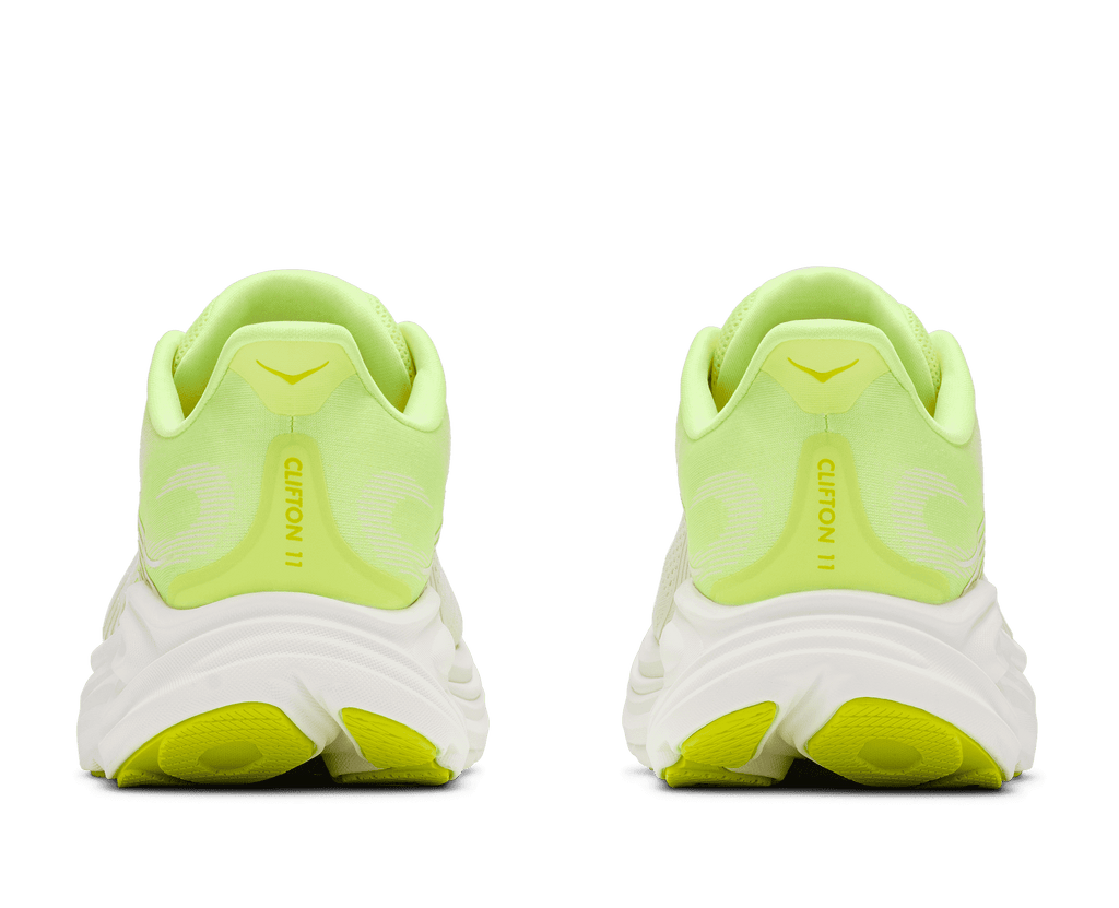 HOKA Women's Clifton 11 - NEON YUZU / FROST (Wide)