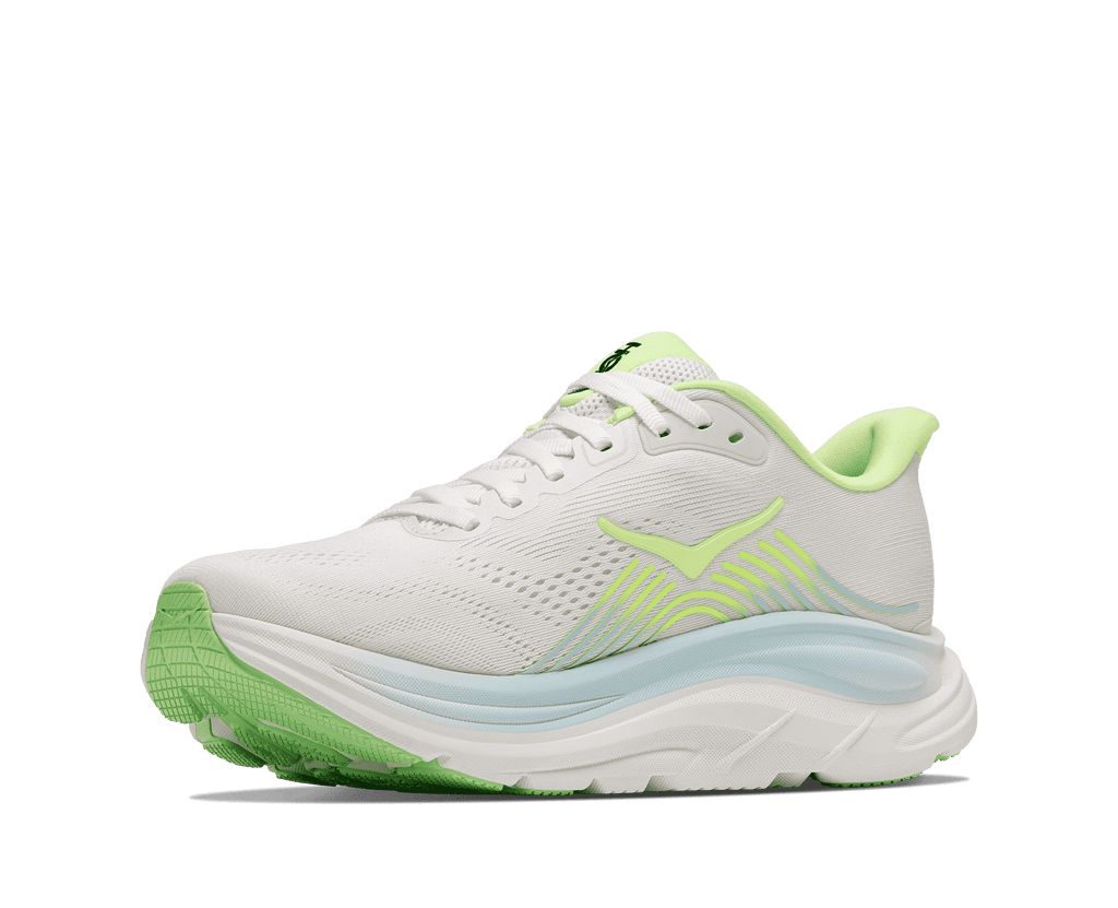 HOKA Women's Clifton 11 - FROST / NEON YUZU (Extra Wide)