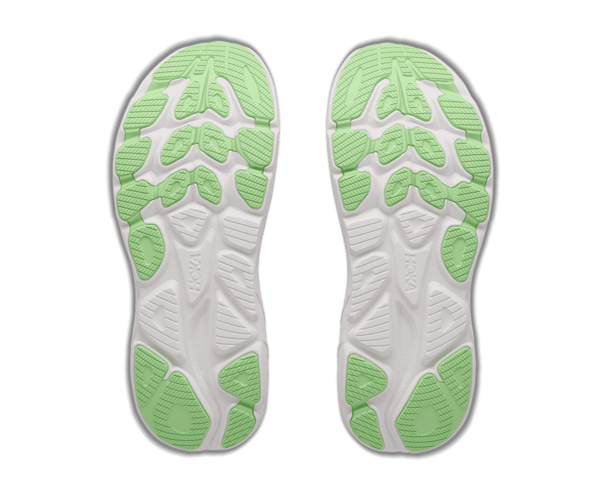 HOKA Women's Clifton 11 - FROST / NEON YUZU (Extra Wide)