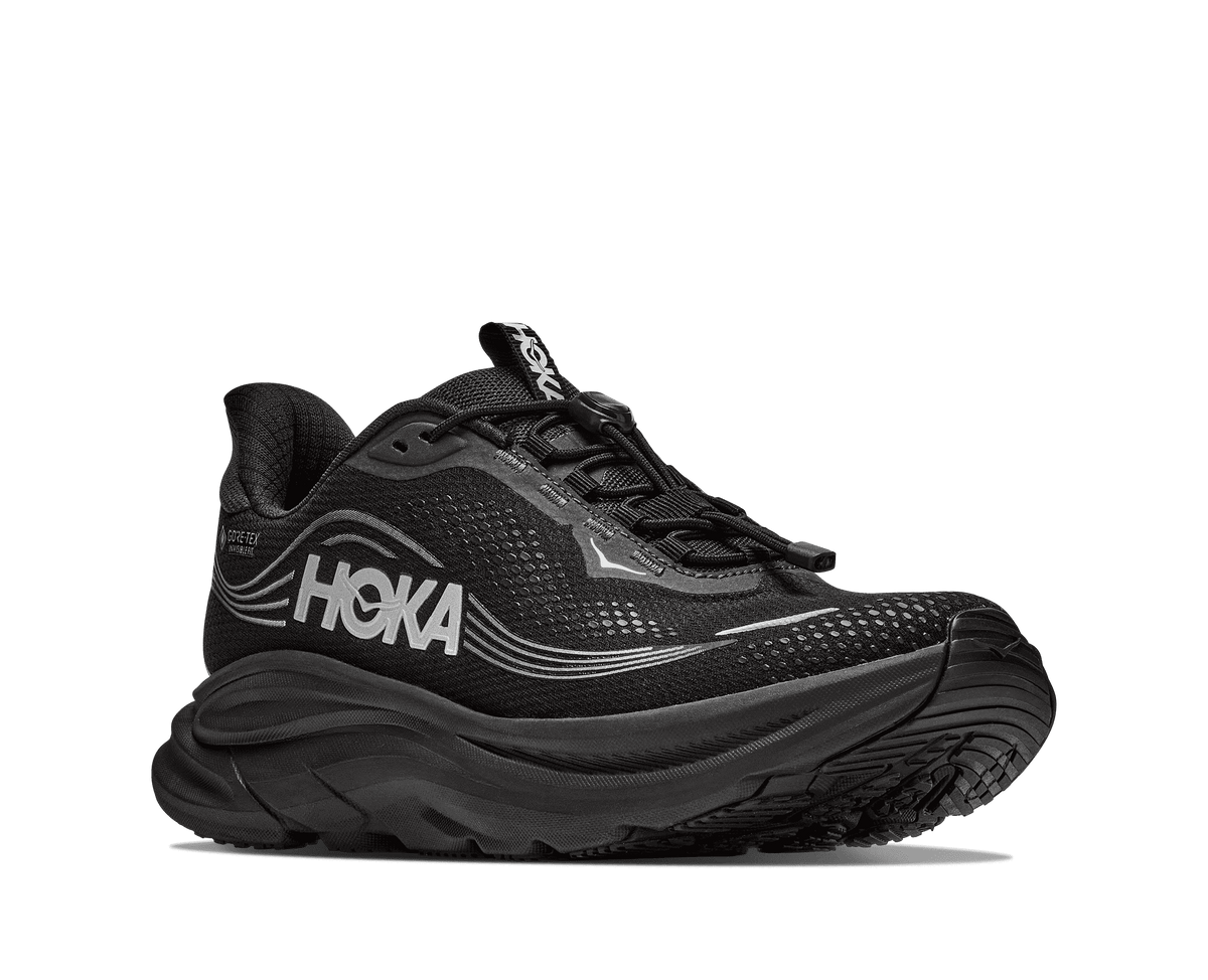 HOKA Men's Clifton 11 GTX - BLACK / BLACK (Wide)