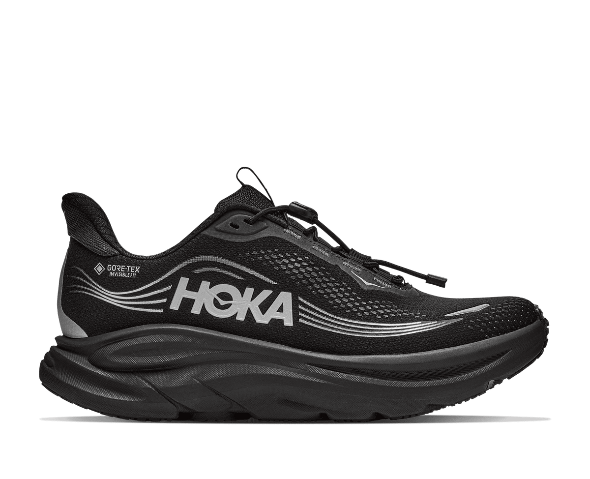 HOKA Women's Clifton 11 GTX - BLACK / BLACK (Wide)