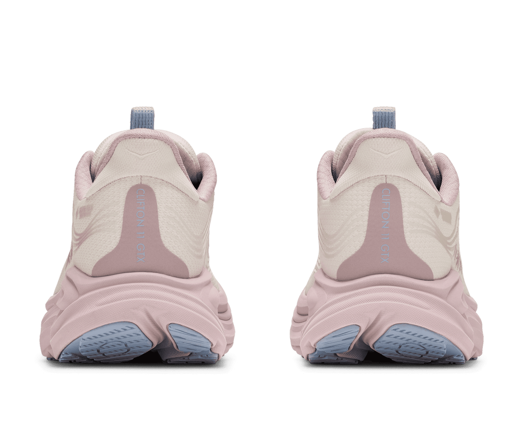 HOKA Women's Clifton 11 GTX Glm - ALABASTER / PINK OPAL