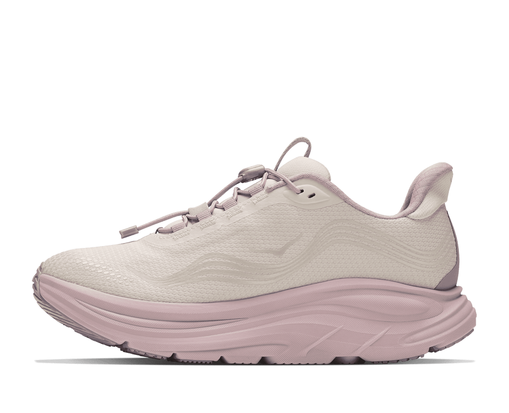 HOKA Women's Clifton 11 GTX Glm - ALABASTER / PINK OPAL