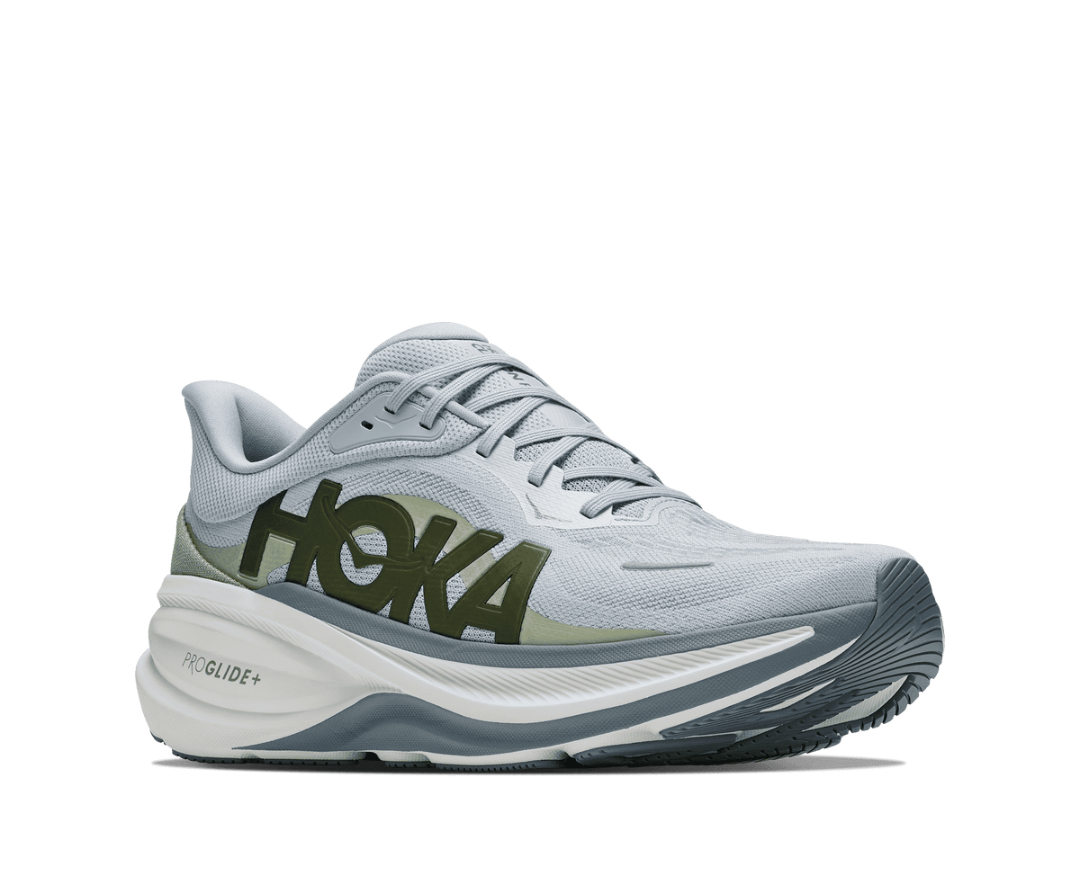 HOKA Men's Clifton Pro Glm - MINERAL BLUE / SPROUTED GREEN (Wide)