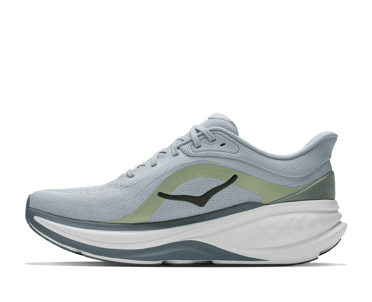 HOKA Men's Clifton Pro Glm - MINERAL BLUE / SPROUTED GREEN (Wide)