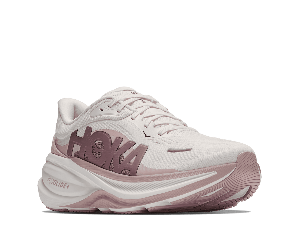HOKA Women's Clifton Pro Glm - ALABASTER / PINK OPAL (Wide)