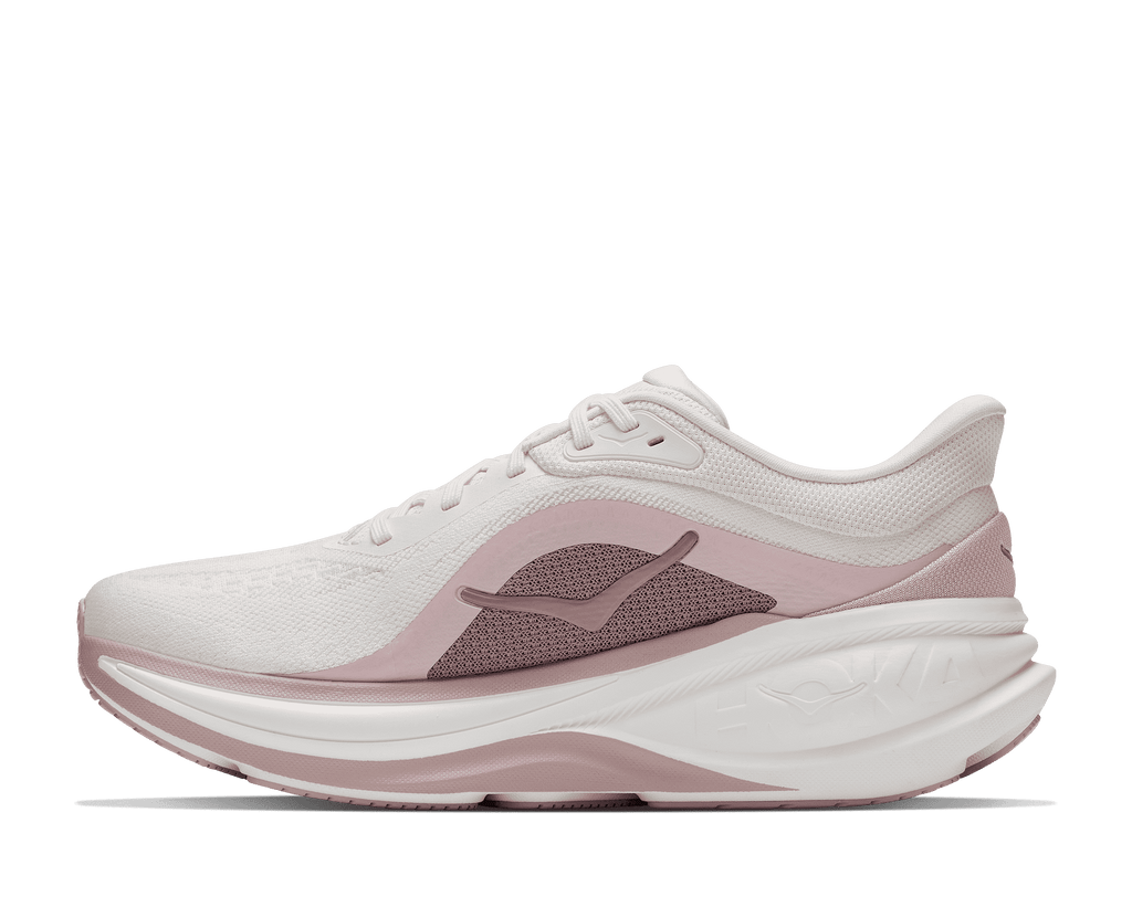 HOKA Women's Clifton Pro Glm - ALABASTER / PINK OPAL (Wide)
